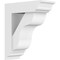 Ekena Millwork Standard Carmel Architectural Grade PVC Bracket With Traditional Ends, 5"W x 12"D x 14"H BKTP05X12X14CAR01 - alternate 1